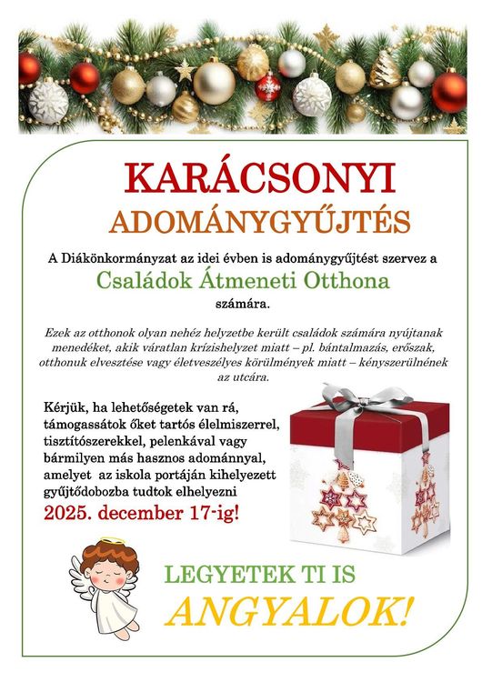 Karácsonyi adománygyűjtés