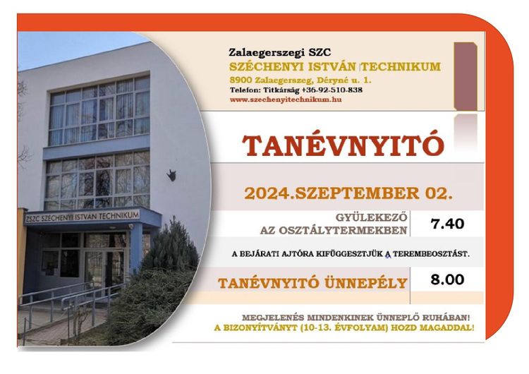 Tanévnyitó