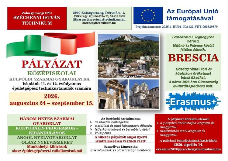 Erasmus+ szakmai gyakorlat Bresciában – Ismerkedés a várossal és a munkahelyekkel
