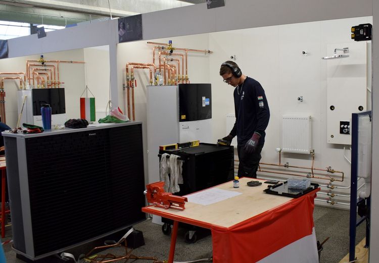 A EuroSkills Herning 2025 szakmai versenyen Vörös Balázs - Zalaegerszegi Szakképzési Centrum