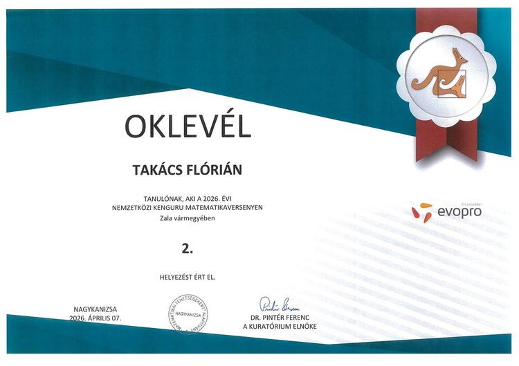 Nemzetközi Kenguru Matematikaverseny 12. évfolyamon