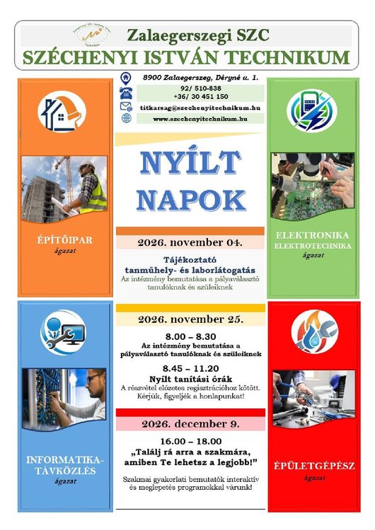 Nyílt napok 2026
