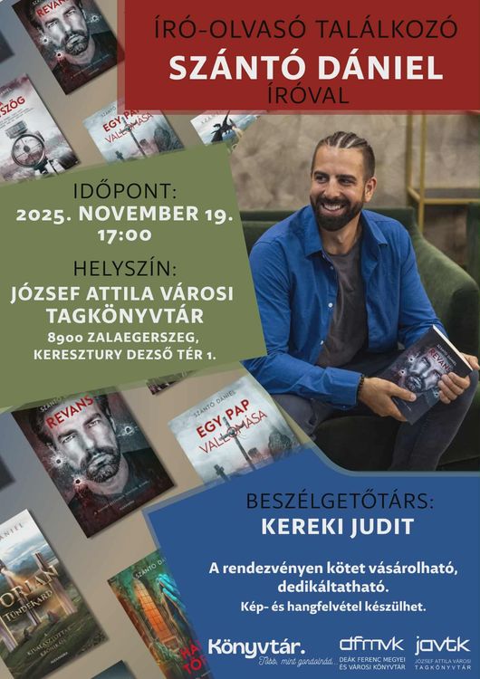 Rendhagyó irodalomóra Szántó Dániel krimiíróval