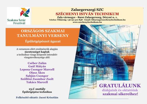 OSZTV - Épületgépészet ágazat