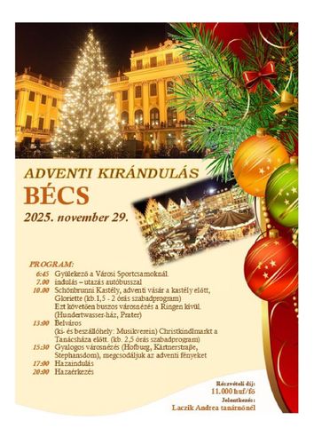 Adventi kirándulás - Bécs
