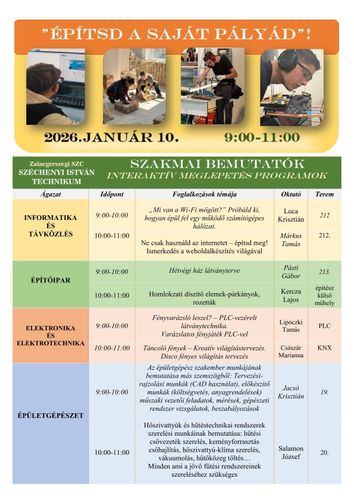 "Építsd a saját pályád"!