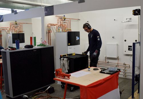 A EuroSkills Herning 2025 szakmai versenyen Vörös Balázs - Zalaegerszegi Szakképzési Centrum