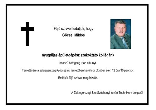 Fájó szívvel tudatjuk