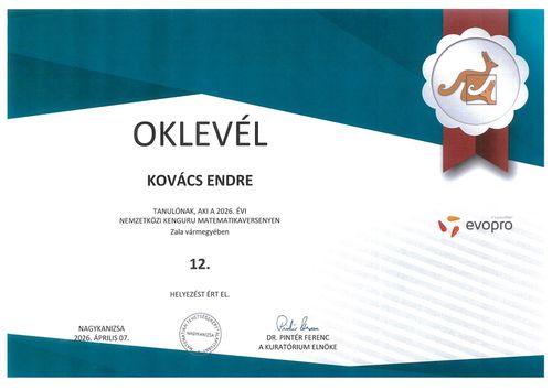 Nemzetközi Kenguru Matematikaverseny 10. évfolyamon