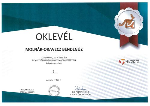 Nemzetközi Kenguru Matematikaverseny 9. évfolyamon