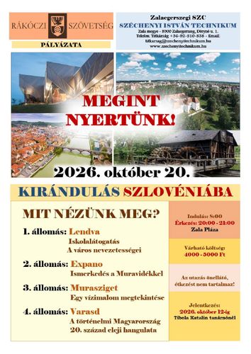 Iskolánk a Rákóczi Szövetség támogatásával kiránduláson vehetett részt